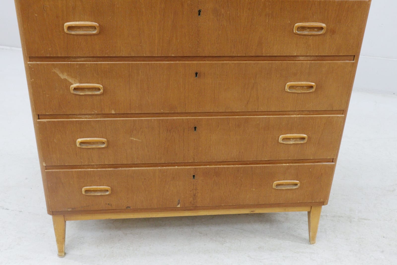 Byrå, teak, 6-lådig
