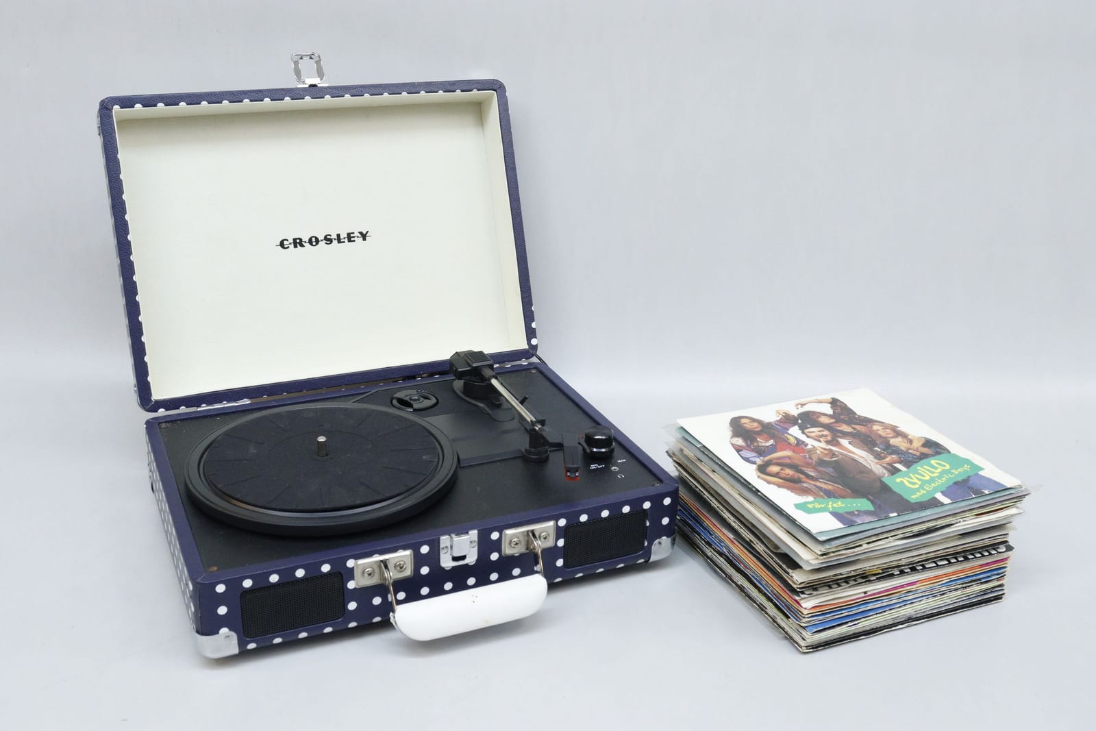 Resegrammofon, Crosley, samt singlar