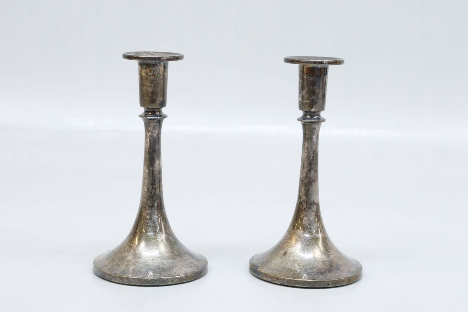 Ljusstakar, 1 par, silver