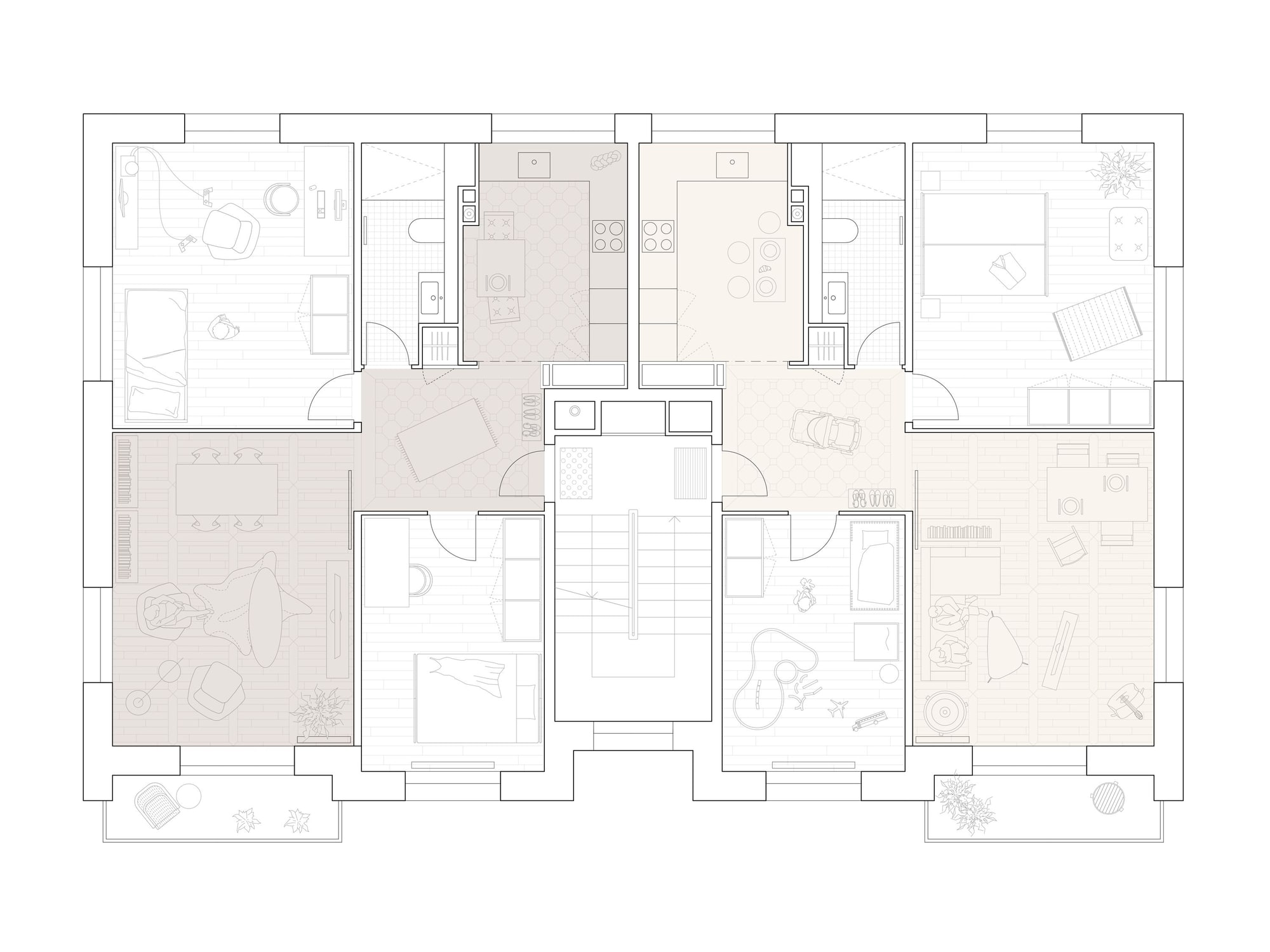 4027 Grundriss braun