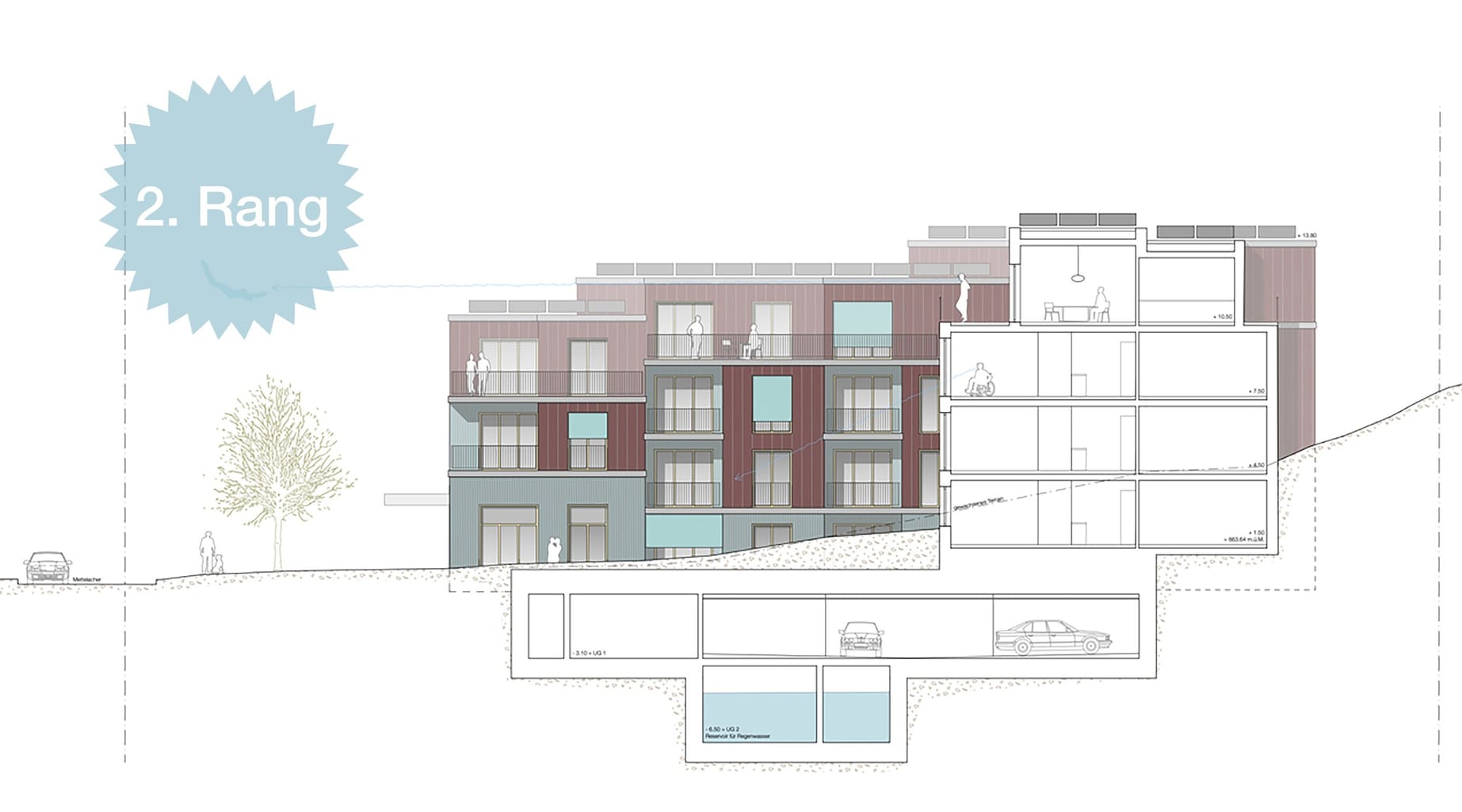 3073 Ansicht Suedost 45 25 mit Stern