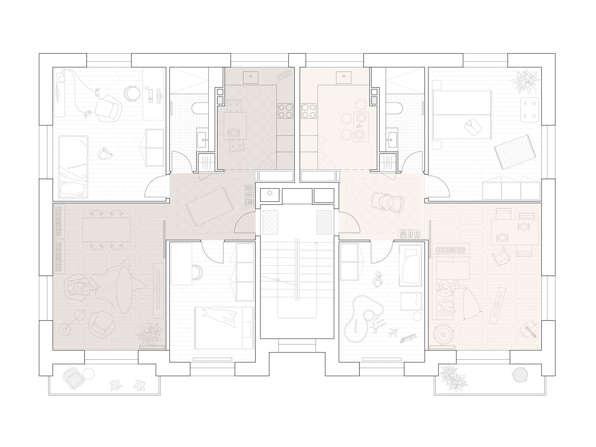4027 Grundriss braun