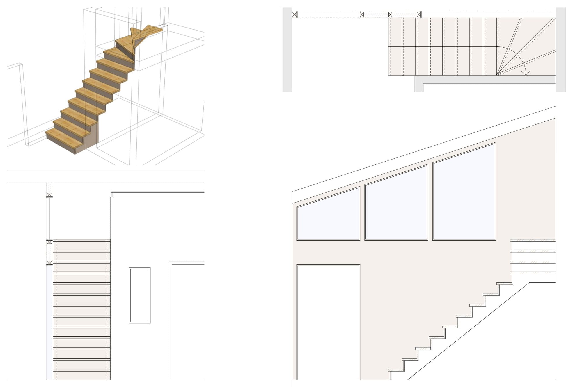 4057 04 Treppe Trennwand