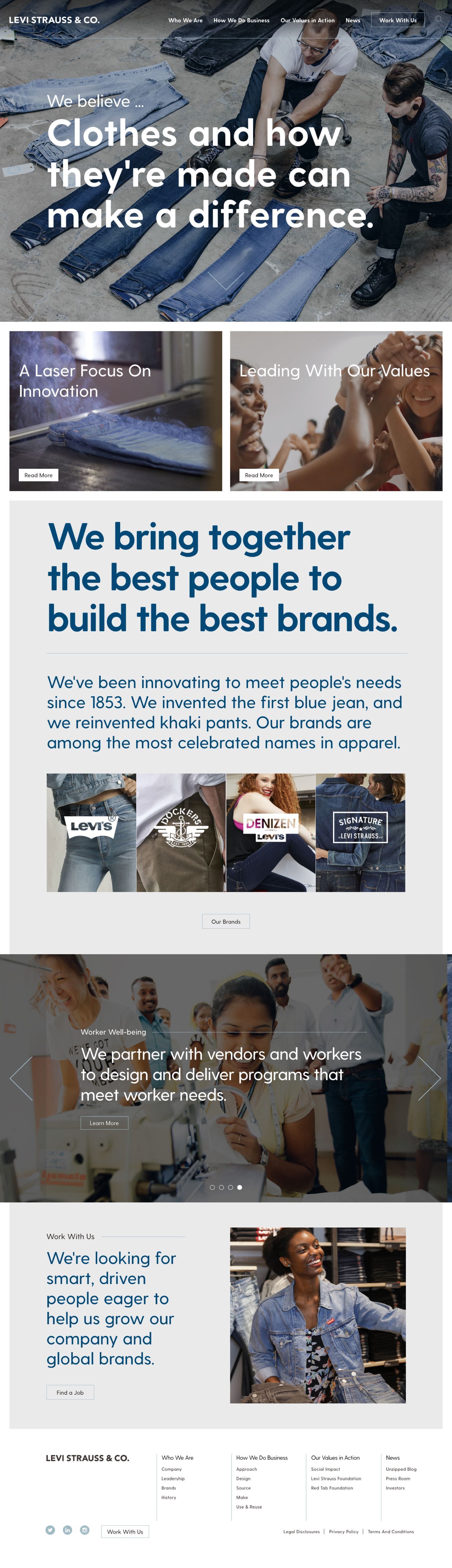 levi strauss website