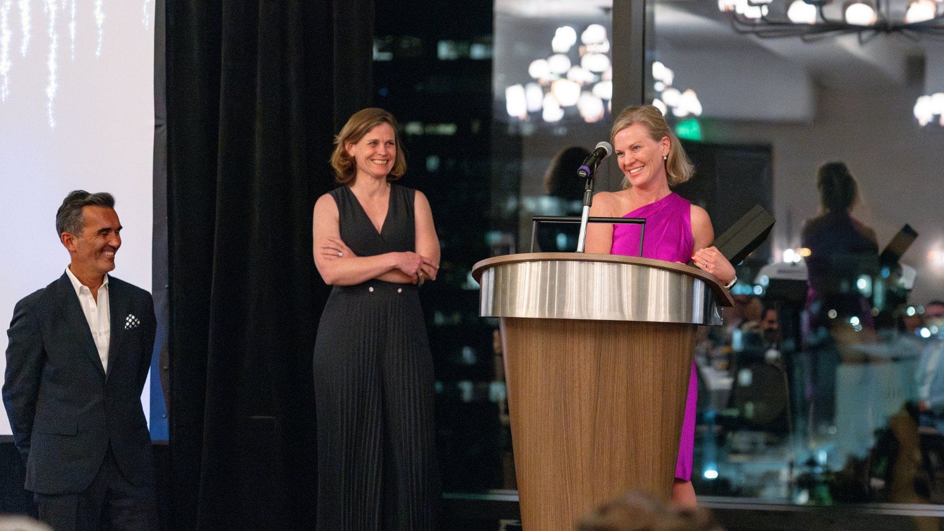 an IYC team member recieves an excellence award 2025