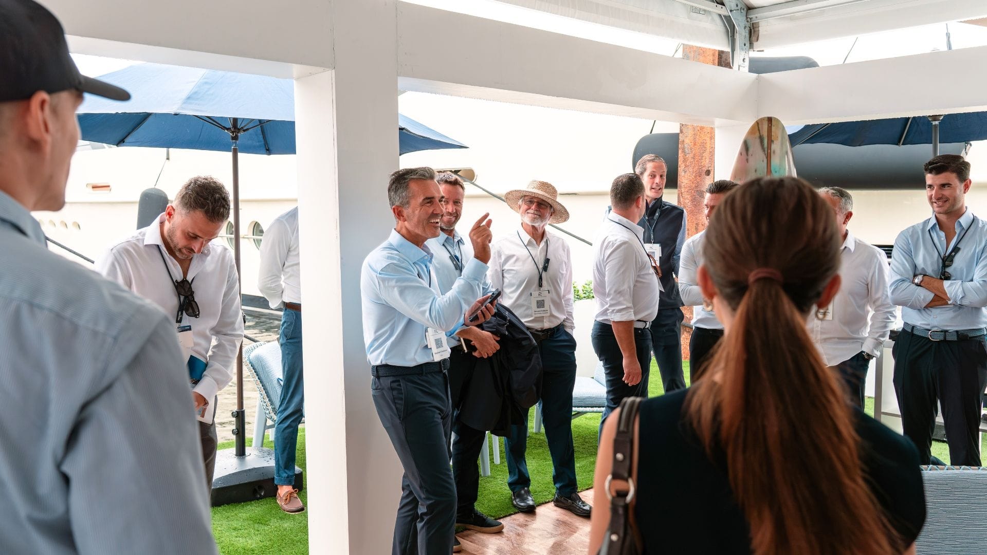 The CEO of iyc presenting during the FLIBS 2025