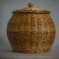 Handmade Jamaican Bamboo Basket 1