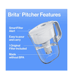 Brita Metro Water Filter Pitcher with SmartLight Change Indicator 6 Cup 3
