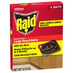 Raid Large Roach Baits, Kills Roaches for 3 Months, 4pk 1