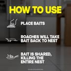 Raid Large Roach Baits, Kills Roaches for 3 Months, 4pk 3