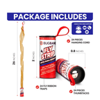 Fly Strips Indoor Sticky Hanging 24pk with Pins 2