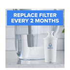 Standard Water Pitcher Replacement Water Filters, BPA Free (1-Pack) 6