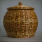 Handmade Jamaican Bamboo Basket 1