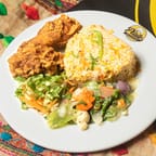 Jerk Chicken with Rice and Peas 1