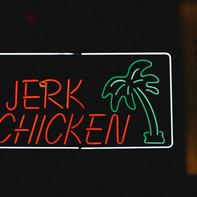 Authentic Jamaican Jerk Chicken Dinner