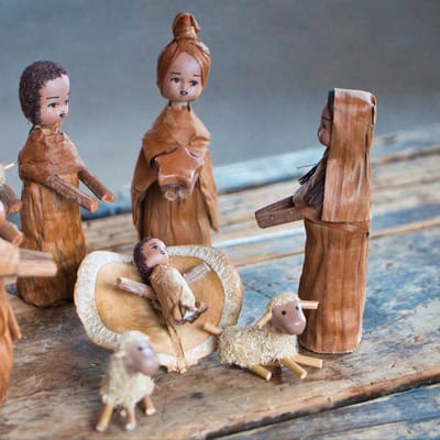 Handcrafted Wooden Anansi Figurine