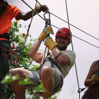 Zipline Canopy + Horseback Ride + Catamaran Cruise Experience