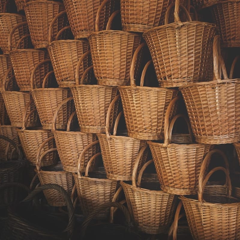 Handcrafted Bamboo Basket