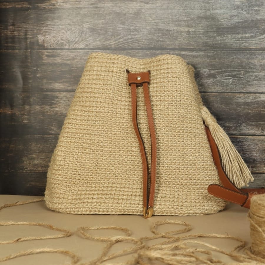 Handwoven Straw Beach Bag