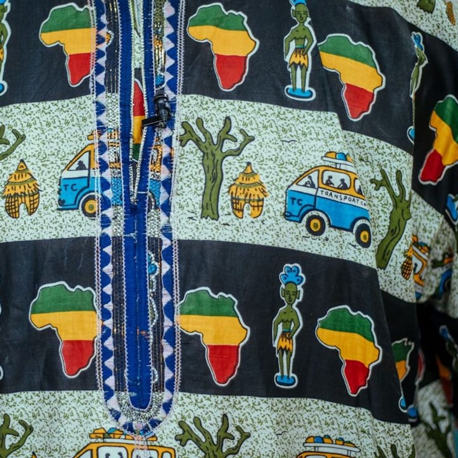 Jamaican Print Sarong