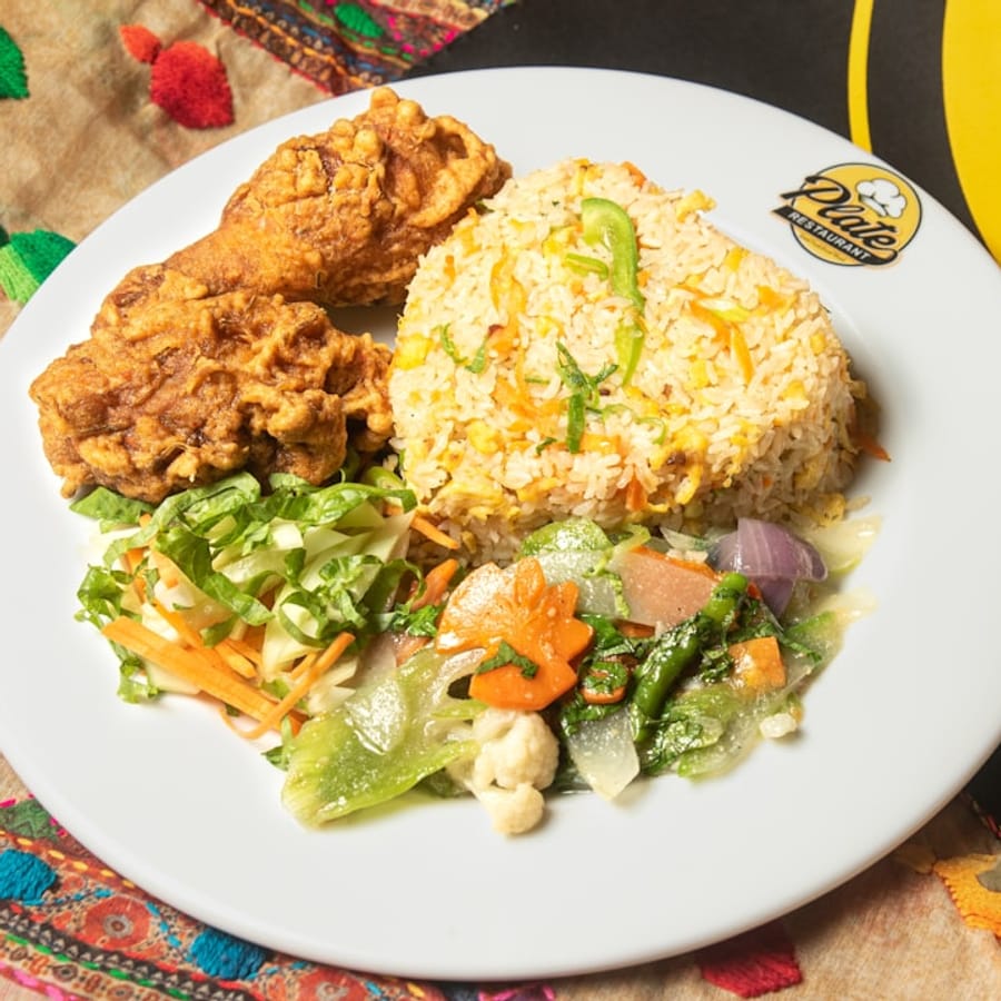 Jerk Chicken with Rice and Peas