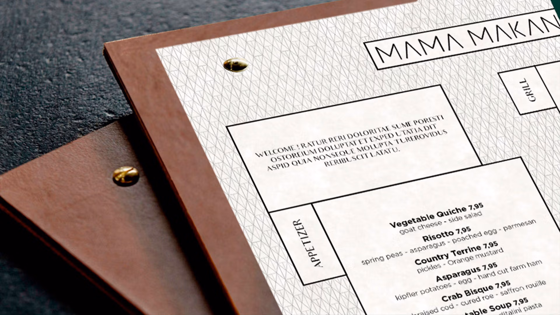 Mamamakan identity menu