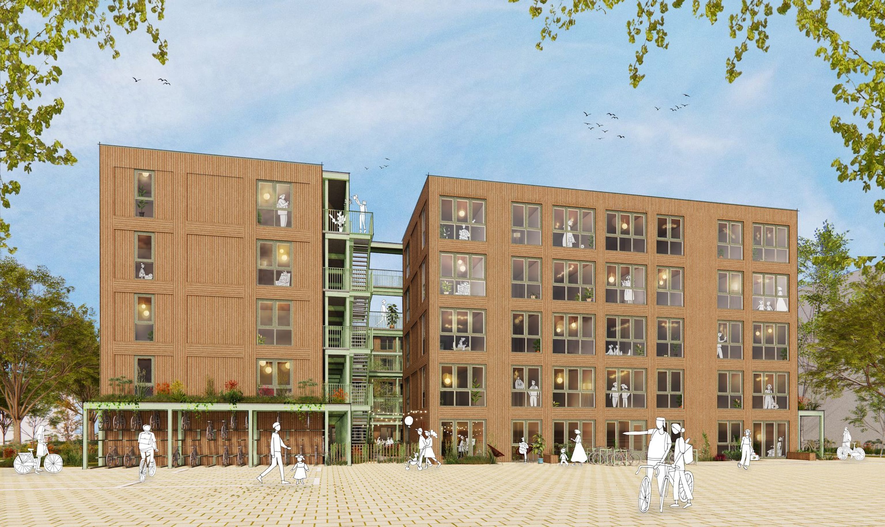 02 Render facade