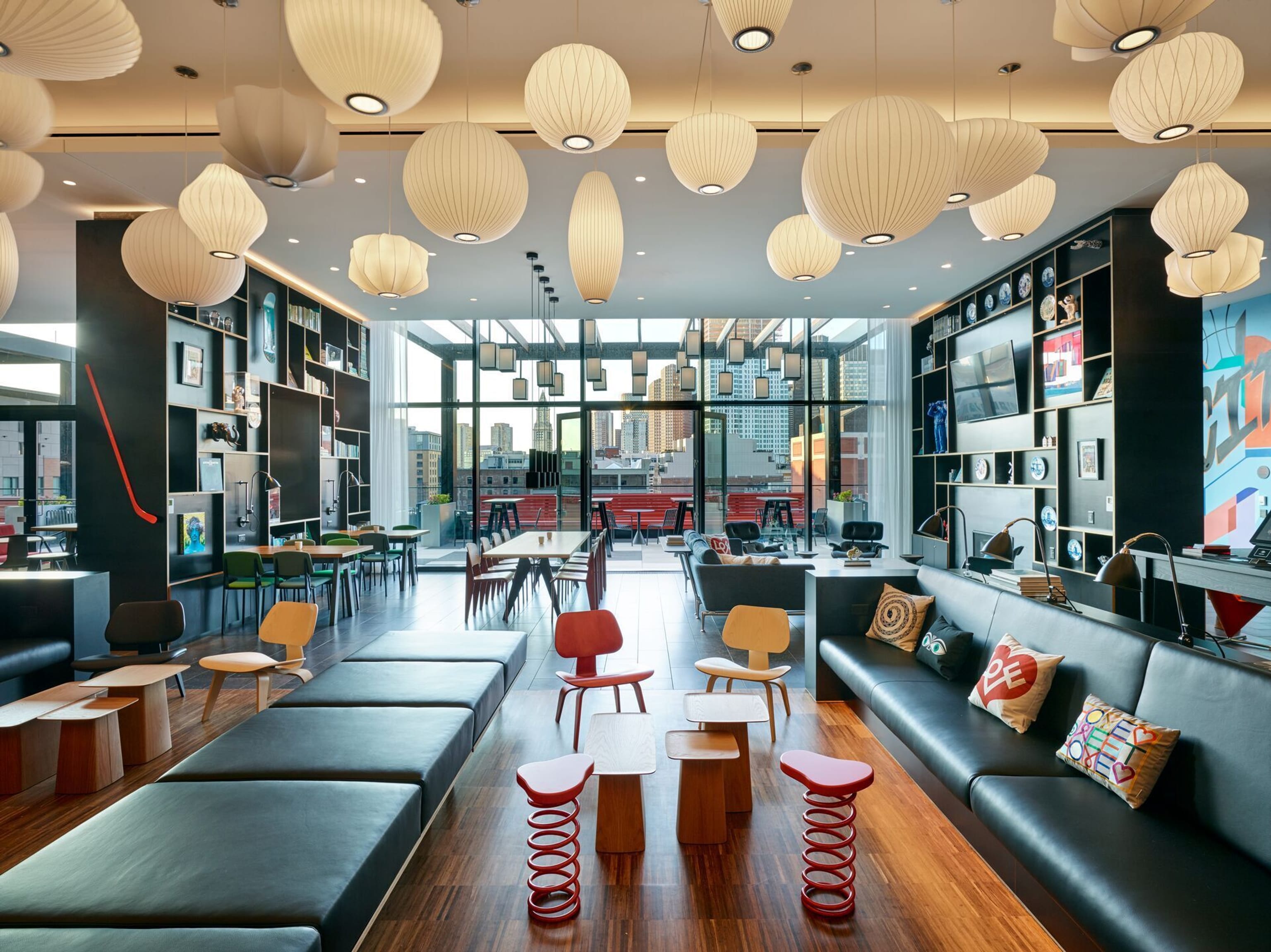 Citizen M Boston North Station livingroom