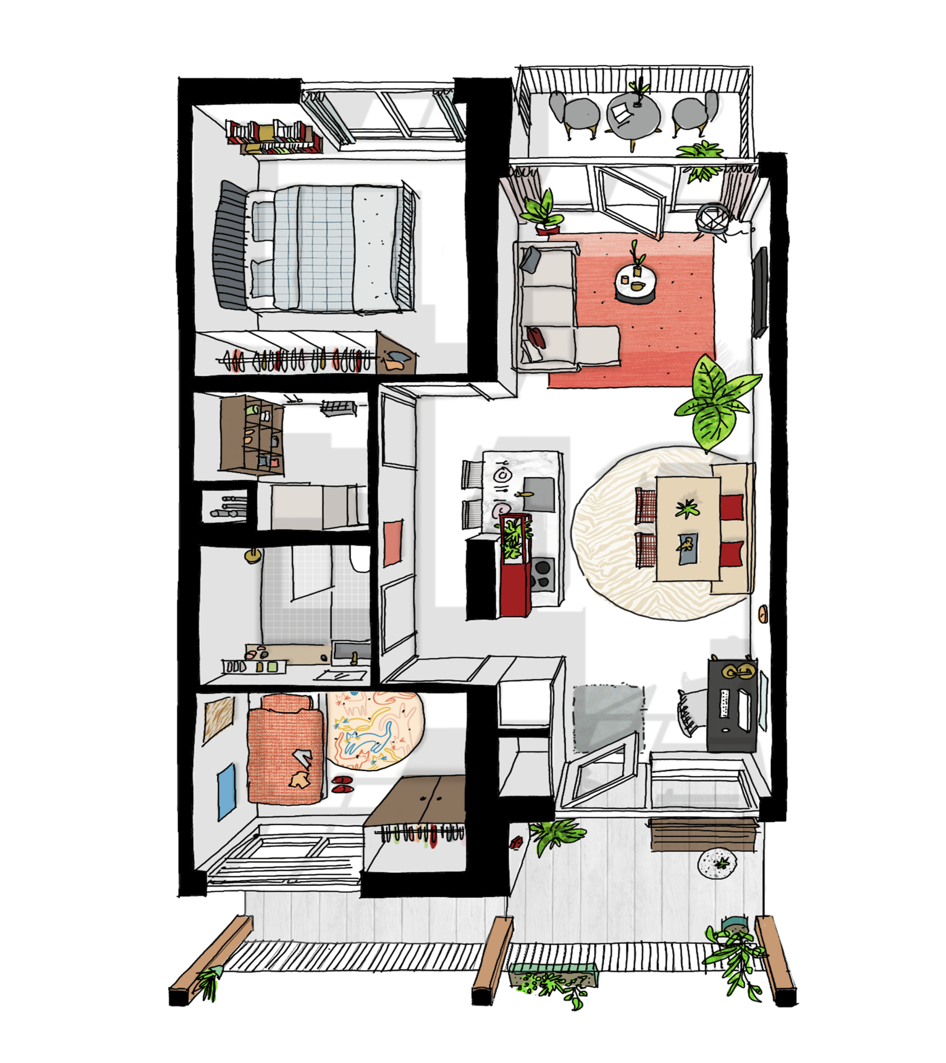 M floorplan
