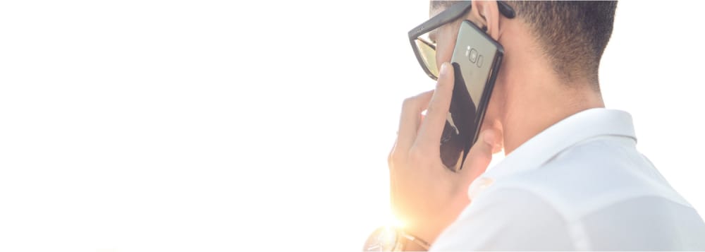Man calling Convectex on a cell phone