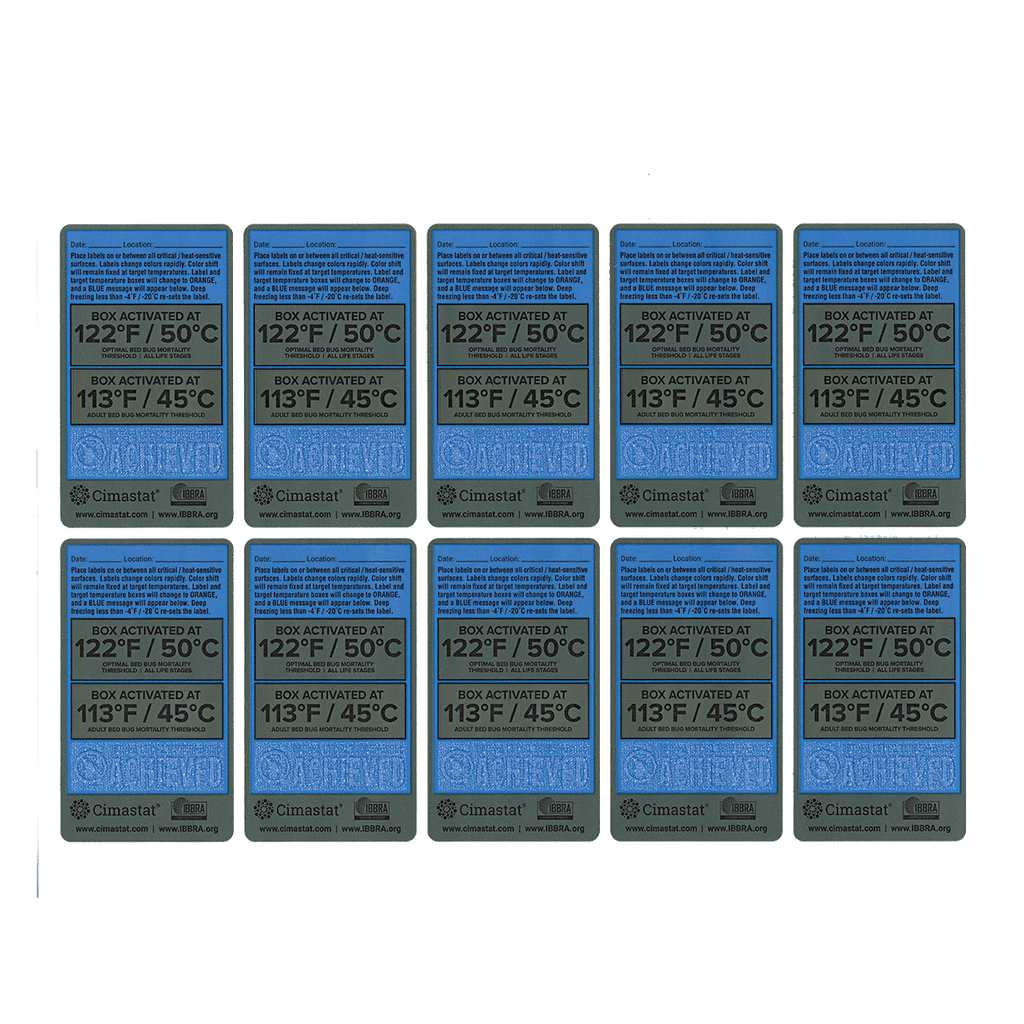BED BUG HEAT VERIFICATION STICKERS | CONVECTEX BED BUG HEATERS
