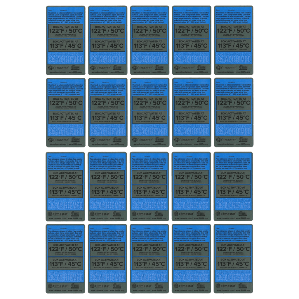 BED BUG HEAT VERIFICATION STICKERS | CONVECTEX BED BUG HEATERS