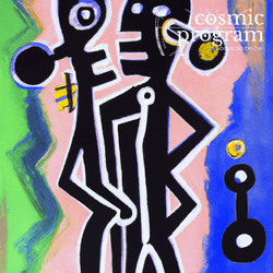 230°, Saturn in Scorpio, Expressionism artwork