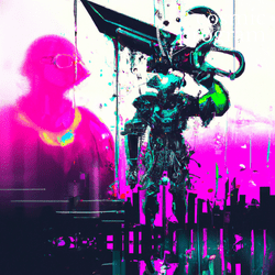 291°, Ascendant in Capricorn, Cyberpunk artwork