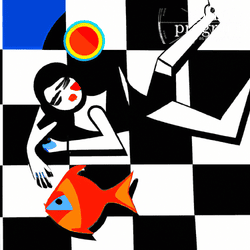 98°, North Node in Cancer, Bauhaus artwork