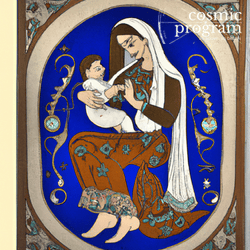 226°, Venus in Scorpio, Persian Miniature Painting artwork
