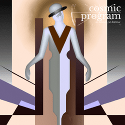 272°, Neptune in Capricorn, Art Deco artwork