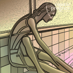 286°, Neptune in Capricorn, Art Deco artwork