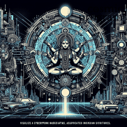 201°, Lilith in vishakha Cyberpunk artwork