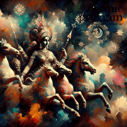 298°, Ascendant in dhanishta Expressionism artwork