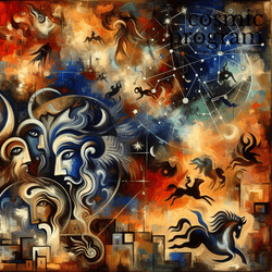 330°, Lilith in purva bhadrapada Expressionism artwork