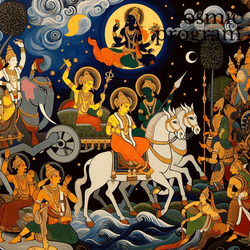 11°, Lilith in ashwini Pop Art artwork