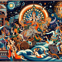 99°, Mars in pushya Pop Art artwork