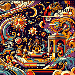 270°, Neptune in uttara ashadha Pop Art artwork