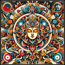 287°, Jupiter in shravana Pop Art artwork