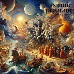 126°, South Node in magha Surrealism artwork