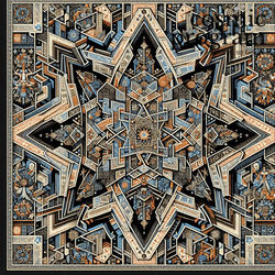 5°, Saturn in ashwini Islamic Art artwork