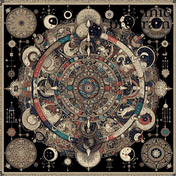 179°, Uranus in chitra Islamic Art artwork