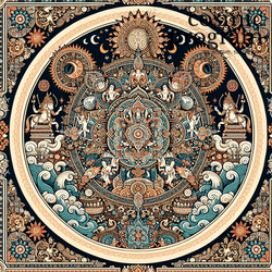 338°, Uranus in uttara bhadrapada Islamic Art artwork