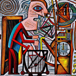 222°, Pluto in Scorpio, Pablo Picasso artwork